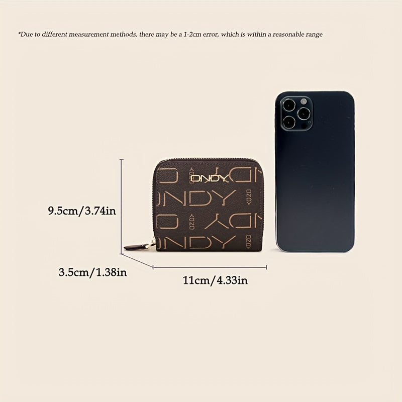 Ondy Women's Anti-Theft Short Bifold Wallet with Snap Closure - Vintage  Compact Purse, Zippered Coin Pocket & Credit Card\u002FID Window (Cash Holder) - Neutral Design for Everyday Carry &