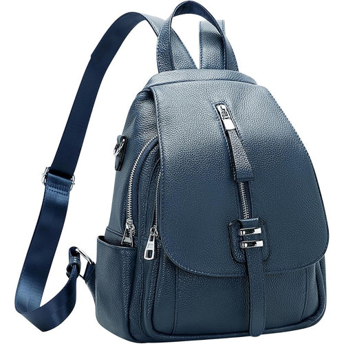 Backpack for Women Convertible Shoulder Bag with Buckle Flap