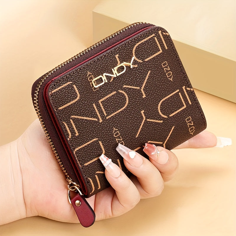 Ondy Women's Anti-Theft Short Bifold Wallet with Snap Closure - Vintage  Compact Purse, Zippered Coin Pocket & Credit Card\u002FID Window (Cash Holder) - Neutral Design for Everyday Carry &