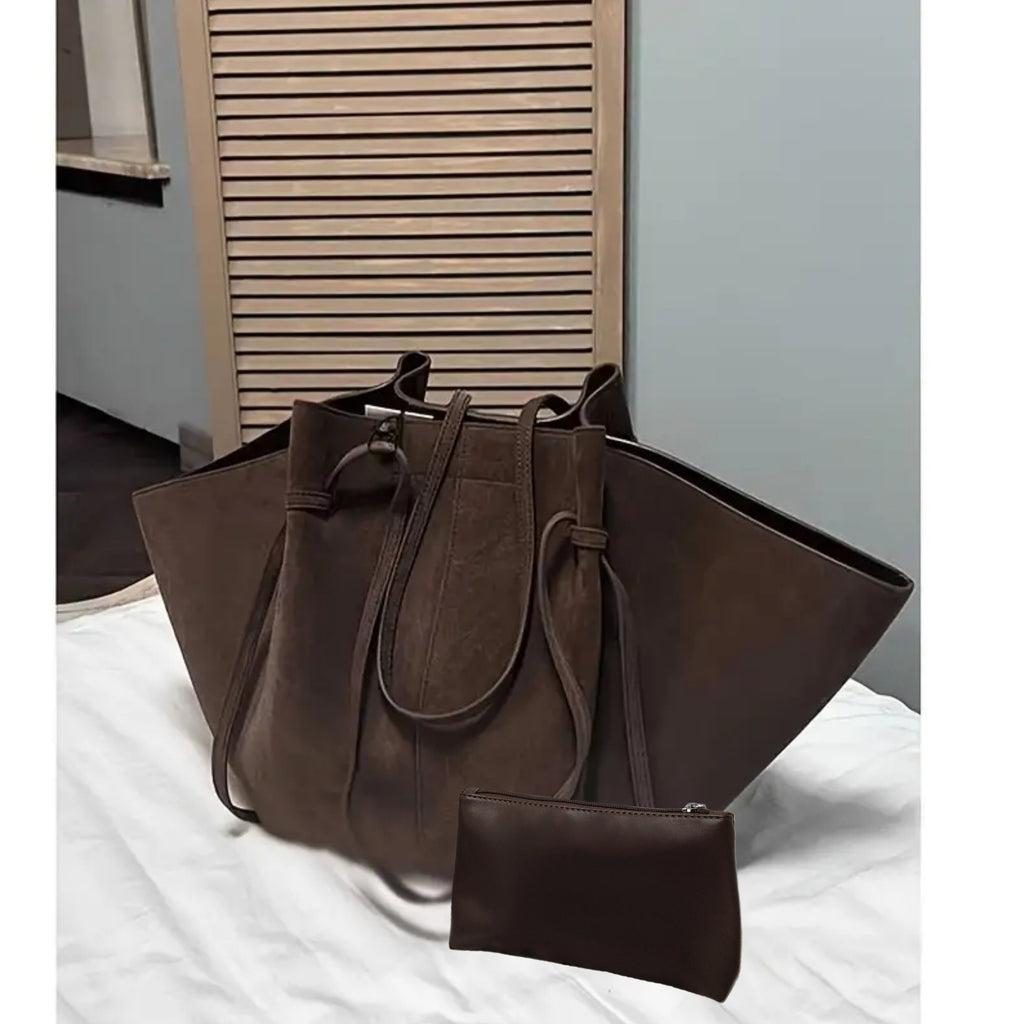 Matte Winged Bag, High-End Underarm Purse, French Niche Teenager'S Tote, Versatile Shoulder Backpack for Daily Use and Travel, Perfect Gift for Girlfriend or Mother, For Teenager, For Teenager