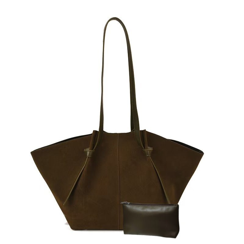 Matte Winged Bag, High-End Underarm Purse, French Niche Teenager'S Tote, Versatile Shoulder Backpack for Daily Use and Travel, Perfect Gift for Girlfriend or Mother, For Teenager, For Teenager