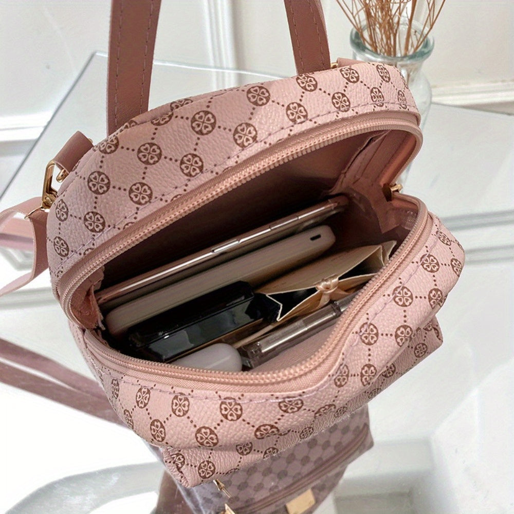 1pc Ladies' Printed Small Backpack, Personalized Daily Change Small Bag\u002F TC