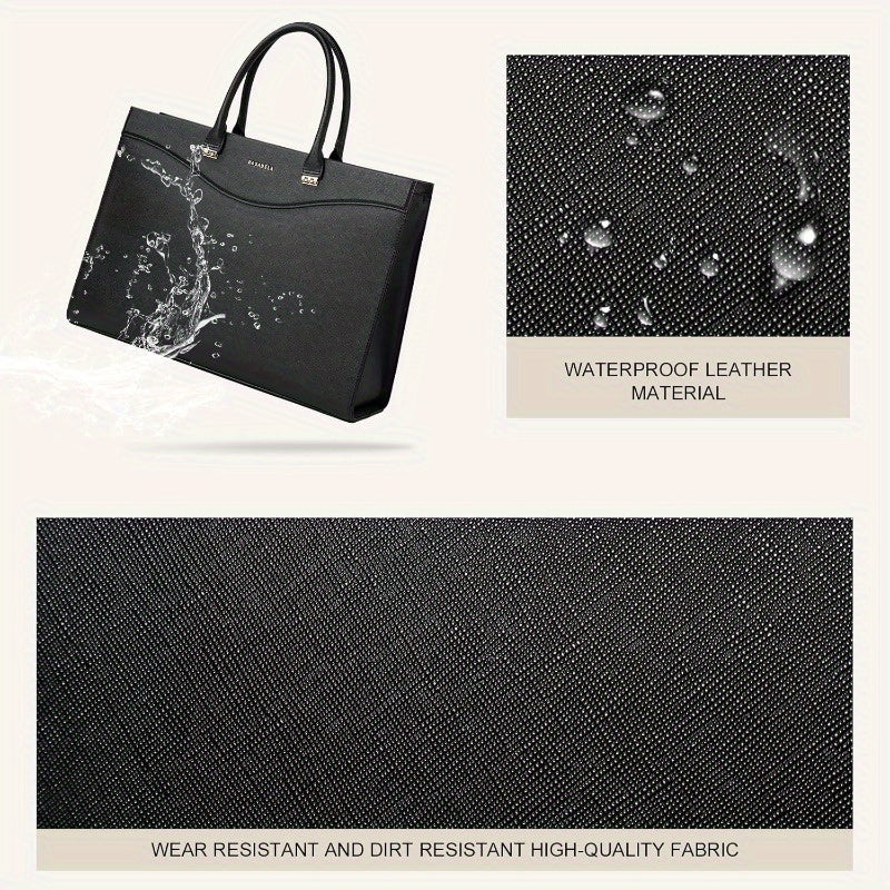 Women's Professional Laptop Briefcase Bag - High Quality Purse with Magnetic Closure, 16\