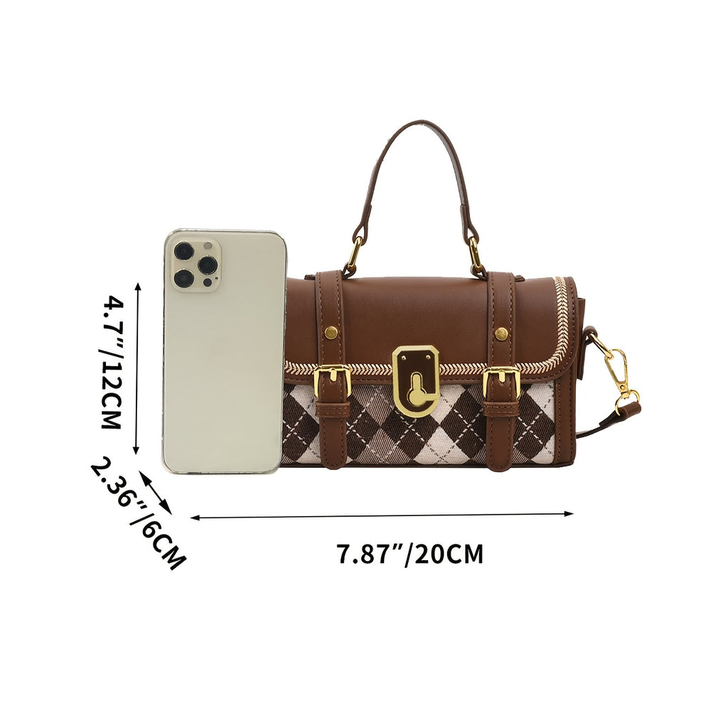 New Women'S Underarm Bag for Autumn And Winter, Trendy Crossbody Bag with a Stylish Chain, Small Square Shoulder Bag.