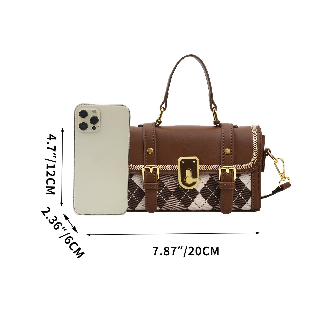 New Women'S Underarm Bag for Autumn And Winter, Trendy Crossbody Bag with a Stylish Chain, Small Square Shoulder Bag.