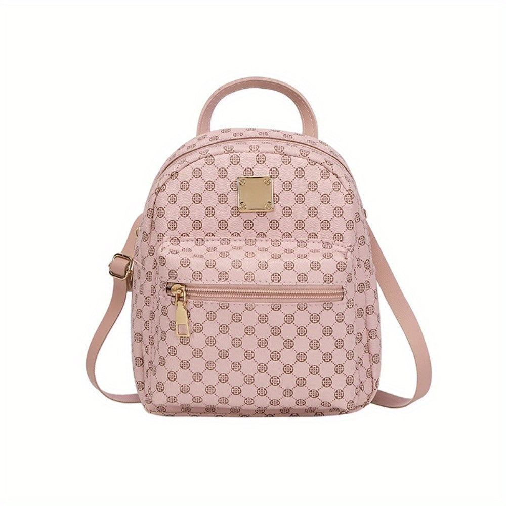 1pc Ladies' Printed Small Backpack, Personalized Daily Change Small Bag\u002F TC