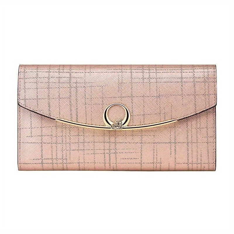 Women's Designer Wallet - Large Capacity Organizer with Snap Closure, Zipper Pocket & RFID Blocking Technology - Elegant Ladies purse for Everyday, Formal, Travel - Durable Layered structure & Edge Painting Finish