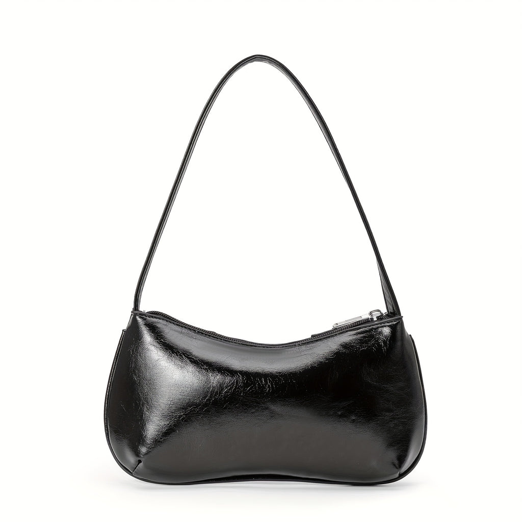 Women's Edgy Gothic Punk handbag - Shoulder Bag with Zipper Closure, Chain-like accents, Structured Purse for Everyday & Formal Events (Black\u002FRed) - Bold Statement Bag for Women, Formal Accessory, Streetstyle Accessory