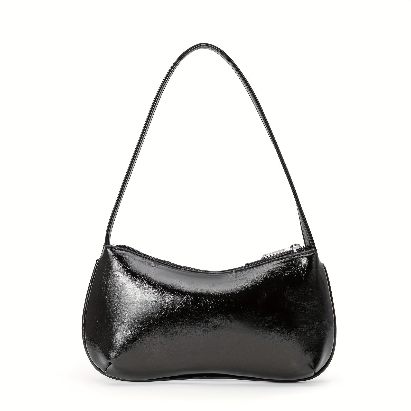 Women's Edgy Gothic Punk handbag - Shoulder Bag with Zipper Closure, Chain-like accents, Structured Purse for Everyday & Formal Events (Black\u002FRed) - Bold Statement Bag for Women, Formal Accessory, Streetstyle Accessory