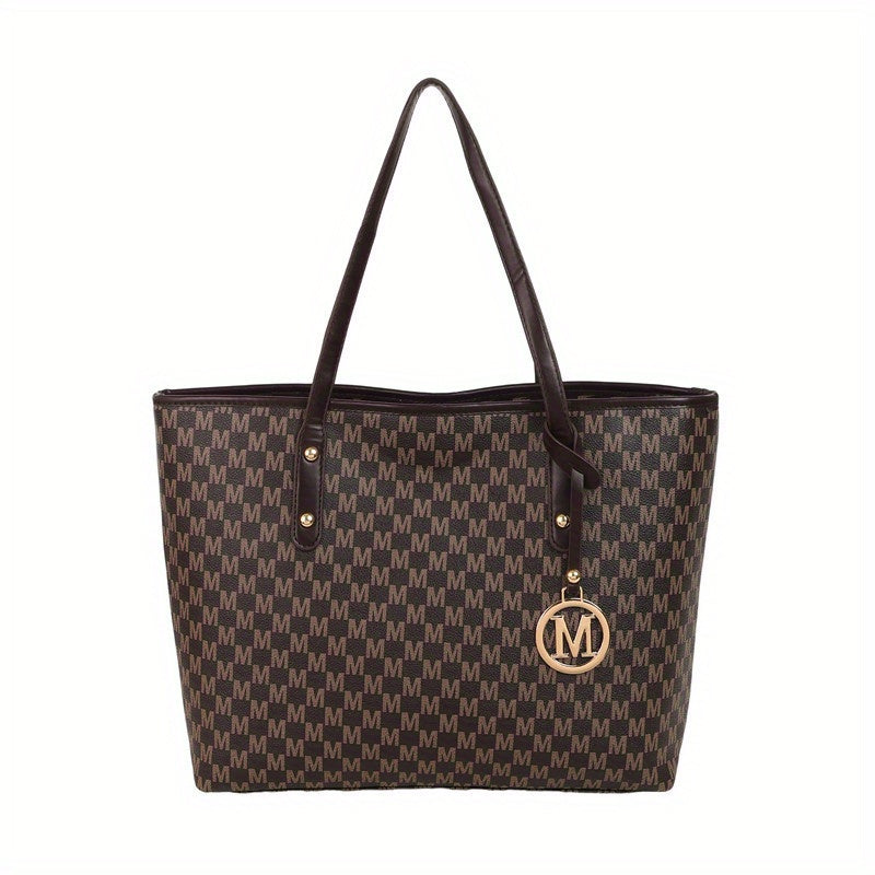 Relaxed Commuter Letter Tote Bag for Women 2025 New Fashionable Single Shoulder Bag Large Capacity Handbag