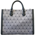 Revemoire Large Grey Leather Tote Bag